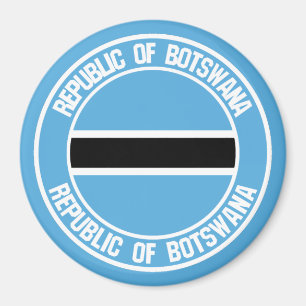 Rond embleem van Botswana Magneet