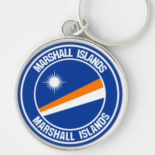 Rond embleem van de Marshalleilanden Sleutelhanger