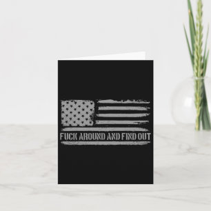 Rond en ontdek de Amerikaanse vlag 4 juli FAFO Kaart