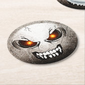 Rond En Papier Angermoji Retro Ronde Kartonnen Onderzetter (Gebogen)