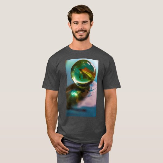 Rond en Rond Heren Basic Donkere T-Shirt (Voorkant volledig)