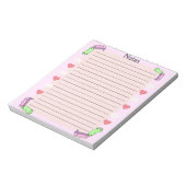 Rond en rond kikker valentijn notitieblok (Linkerzijde)