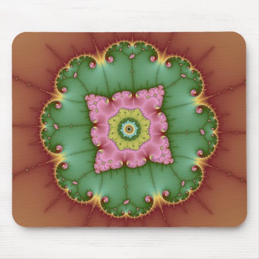 Rond - Fractal Mousepad Muismat (Voorkant)