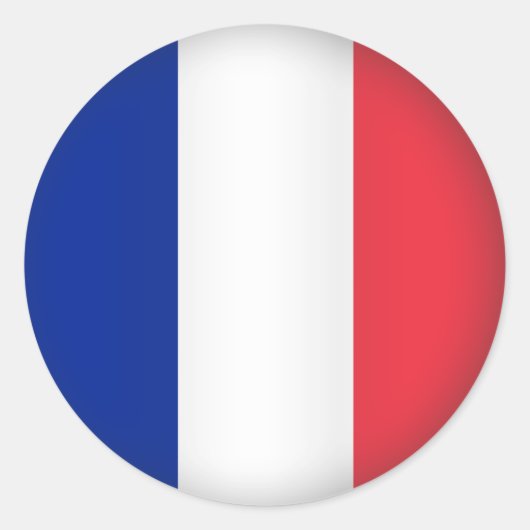 Rond Frankrijk Ronde Sticker (Voorkant)