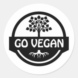 Rond Ga Vegan Ronde Sticker