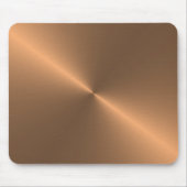 rond geborsteld koper muismat (Voorkant)