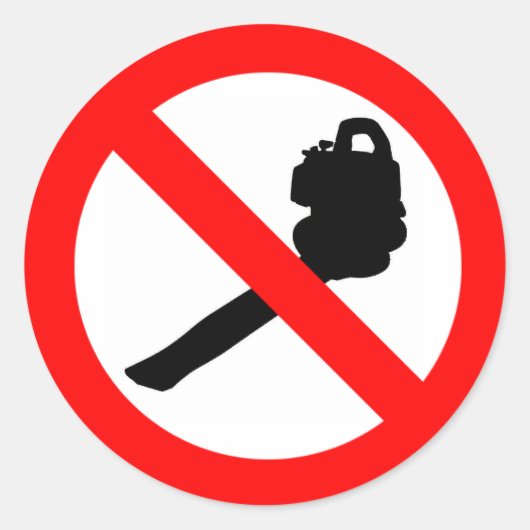 Rond Geen Blowers! Ronde Sticker (Voorkant)