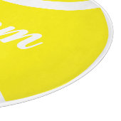 Rond gele tennis, aangepast snijbord snijplank (Hoek)