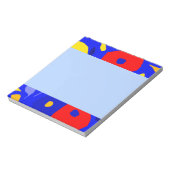 Rond gemaakte botanische vormen notitieblok (Linkerzijde)