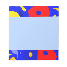 Rond gemaakte botanische vormen notitieblok