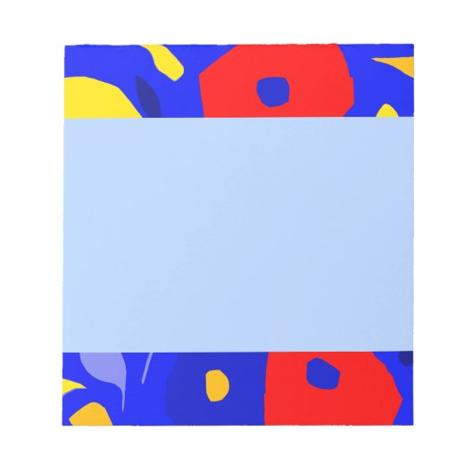 Rond gemaakte botanische vormen notitieblok (Voorkant)