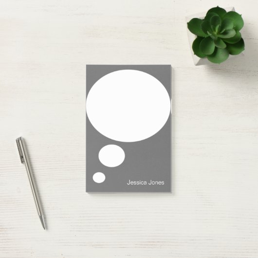 Rond gemaakte de Bel van de bespreking Post-it® Notes (Kantoor)