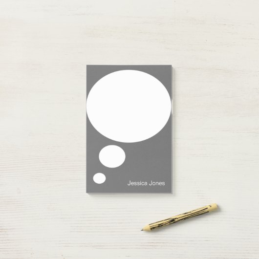 Rond gemaakte de Bel van de bespreking Post-it® Notes (Op bureau)