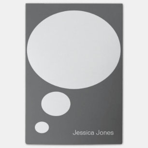 Rond gemaakte de Bel van de bespreking Post-it® Notes