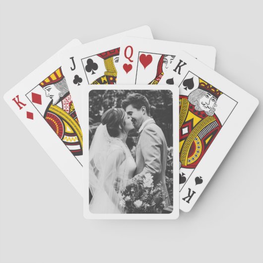 Rond gemaakte hoekfoto pokerkaarten (Achterkant)