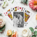 Rond gemaakte hoekfoto pokerkaarten<br><div class="desc">pas met uw eigen foto aan; houd of verwijder de grens zoals gewenst</div>