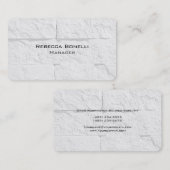 Rond gemaakte hoekstenen wand Unieke Moderne Minim Visitekaartje (Voorkant / Achterkant)