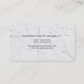 Rond gemaakte hoekstenen wand Unieke Moderne Minim Visitekaartje (Achterkant)