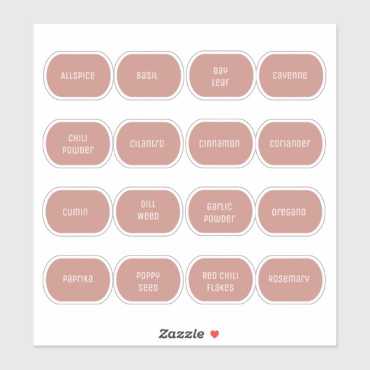 Rond gemaakte kruidenflaconlabels sticker (Vel)