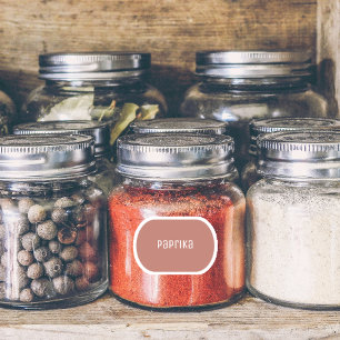 Rond gemaakte kruidenflaconlabels sticker