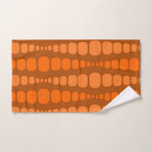 Rond gemaakte Oranje rechthoeken Bad Handdoek (Handdoek)