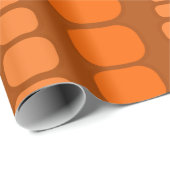 Rond gemaakte Oranje rechthoeken Cadeaupapier (Rol Hoek)