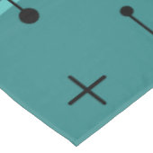 Rond gemaakte rechthoeken vierkanten Blauwgroen Tafelkleed (Gekanteld)