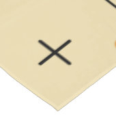 Rond gemaakte rechthoeken vierkantjes Oranje Tafelkleed (Gekanteld)