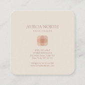 Rond gemaakte vierkant Healer - Aangepaste naam Lo Vierkante Visitekaartje (Achterkant)