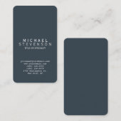 Rond gestelde hoek Visitekaartje met grijze zandpl (Voorkant / Achterkant)