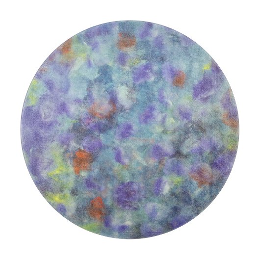 Rond glazen snijvlak snijplank (Voorkant)