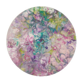 Rond glazen snijvlak snijplank