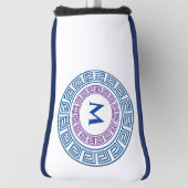 Rond Grieks Zeer belangrijk Aangepast Monogram Golfheadcover (Draai 90)