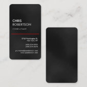 Rond grijs grijs, aantrekkelijk Visitekaartje (Voorkant / Achterkant)