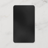 Rond grijs grijs, aantrekkelijk Visitekaartje (Achterkant)