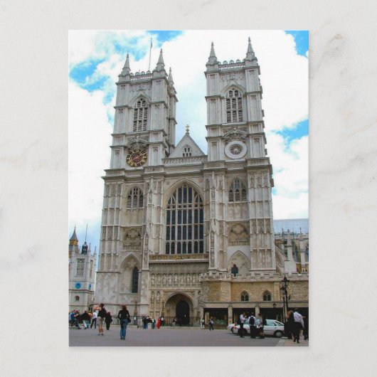 Rond Groot-Brittannië,     Westminster Abbey Briefkaart (Voorkant)