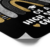 Rond grootmoeder van een middelbare school Afstude Poster (Hoek)