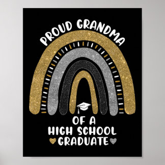 Rond grootmoeder van een middelbare school Afstude Poster