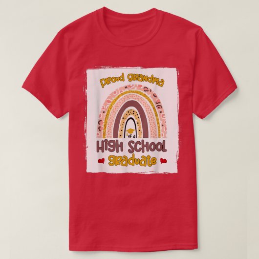 Rond grootmoeder van een school Afstuderen school  T-shirt (Design voorkant)