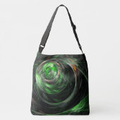 Rond het Abstracte kruislichaam van de Wereld Groe Crossbody Tas (Achterkant)