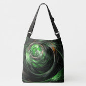 Rond het Abstracte kruislichaam van de Wereld Groe Crossbody Tas (Voorkant)