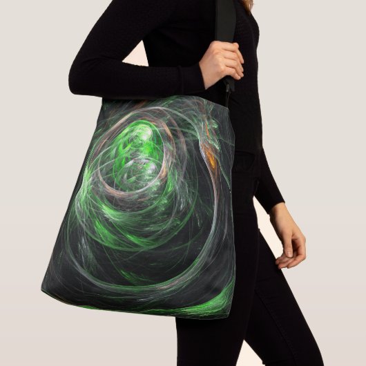 Rond het Abstracte kruislichaam van de Wereld Groe Crossbody Tas (Dichtbij)
