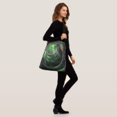 Rond het Abstracte kruislichaam van de Wereld Groe Crossbody Tas (Op model)
