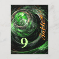 Rond het Briefkaart van het Groene Aantal van de W