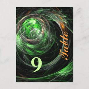 Rond het Briefkaart van het Groene Aantal van de W