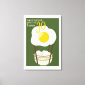 Rond het dieet in 30 eieren canvas afdruk (Voorkant)