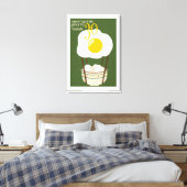Rond het dieet in 30 eieren canvas afdruk (Insitu (Slaapkamer))