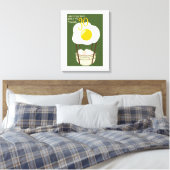 Rond het dieet in 30 eieren canvas afdruk (Insitu (Slaapkamer))