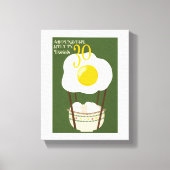 Rond het dieet in 30 eieren canvas afdruk (Voorkant)