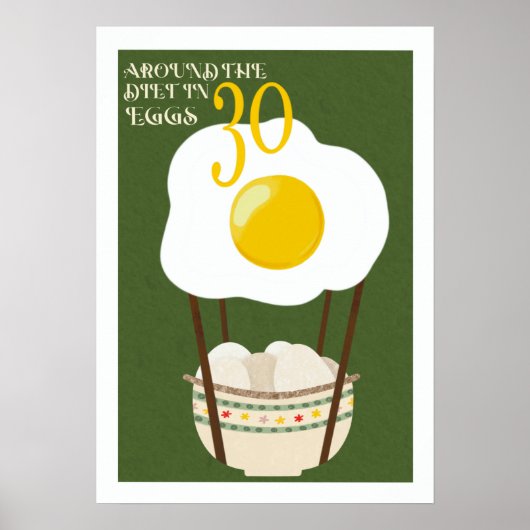 Rond het dieet in 30 eieren poster (Voorkant)